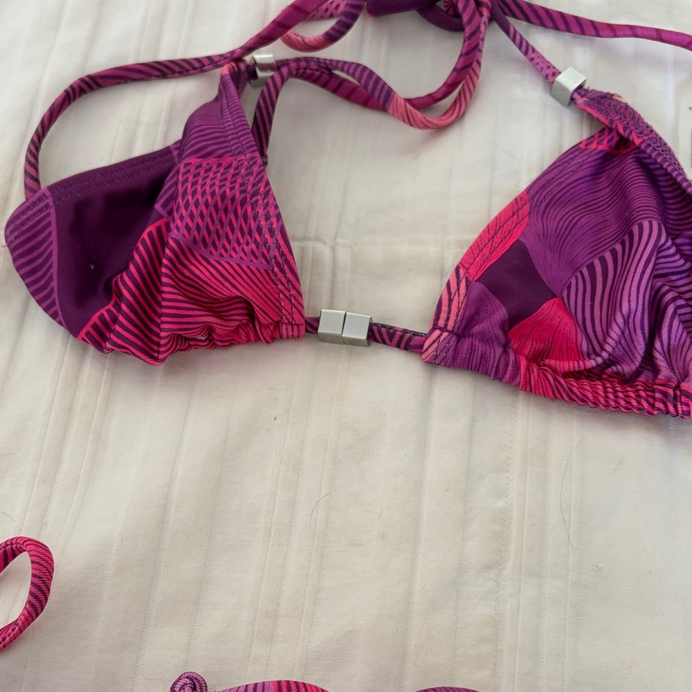 fashion nova ipanema Vibrant Pink and Purple Bikini Set medium - Picture 4 of 5